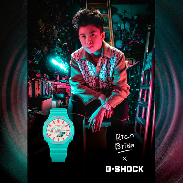 Наручные часы CASIO G-Shock, розовый, бирюзовый — фото 1