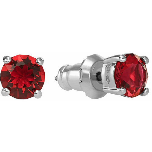 Серьги SWAROVSKI кристаллы Swarovski серебристыйкрасный 4500₽
