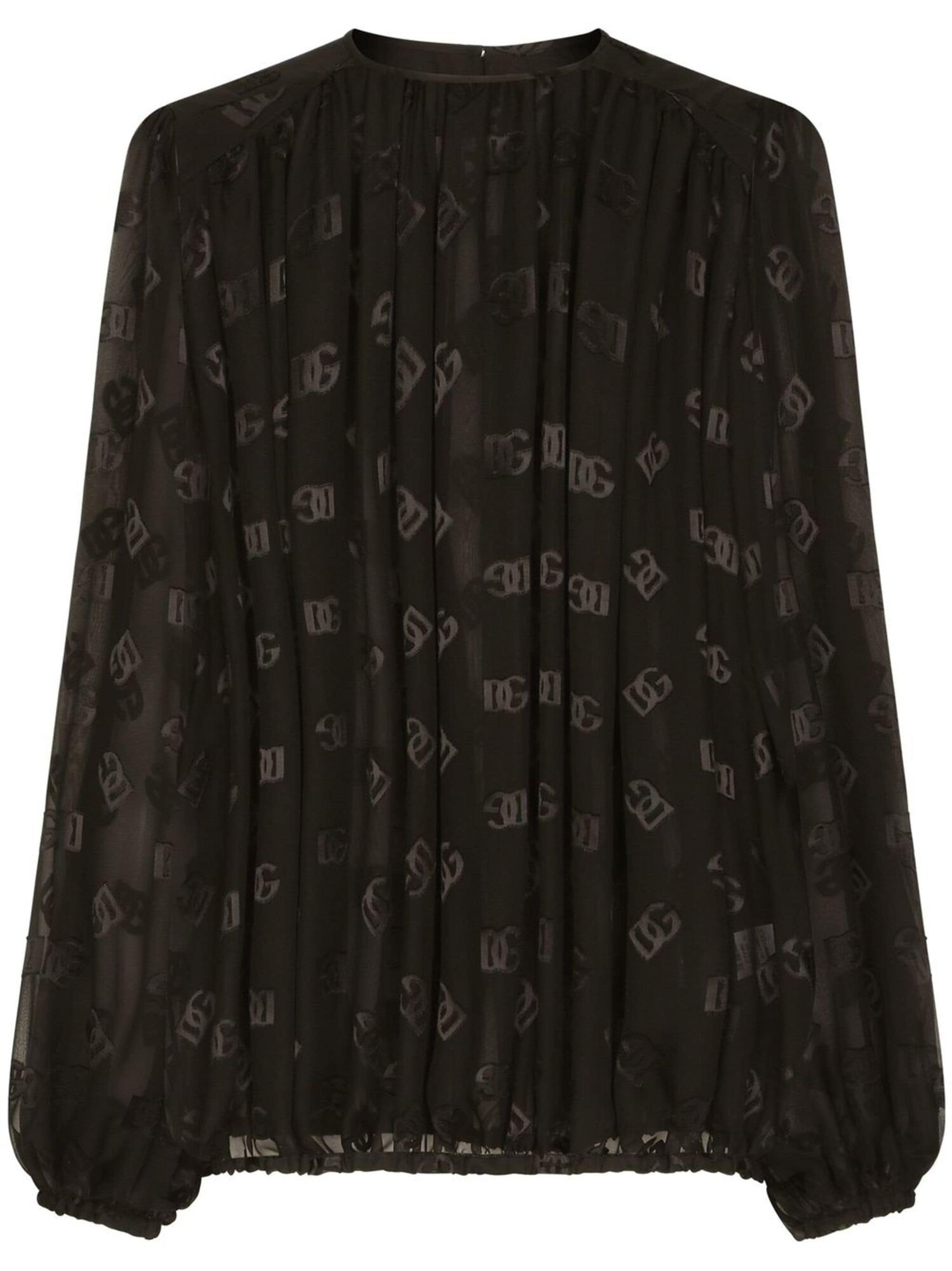 Блуза DOLCE & GABBANA, размер 38 IT, черный