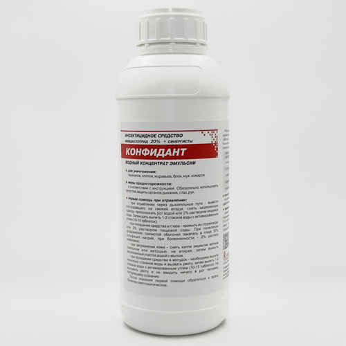Конфидант ВКЭ 20% 1л средство от постельных клопов, тараканов, блох, муравьев и мух
