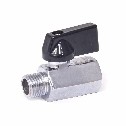 фото Кран шаровый kr-1/4m-1/4f для работы с жатым воздухом и жидкостями арт. 7617 pi tools