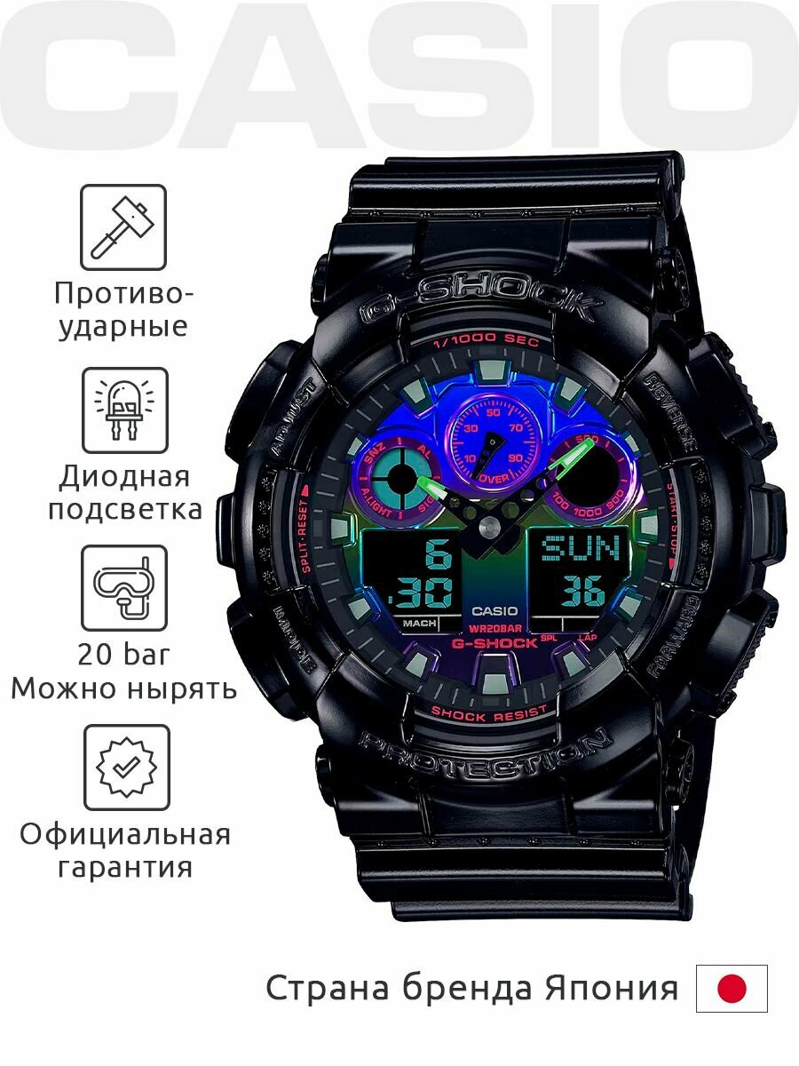 Casio G-Shock GA-100RGB-1A