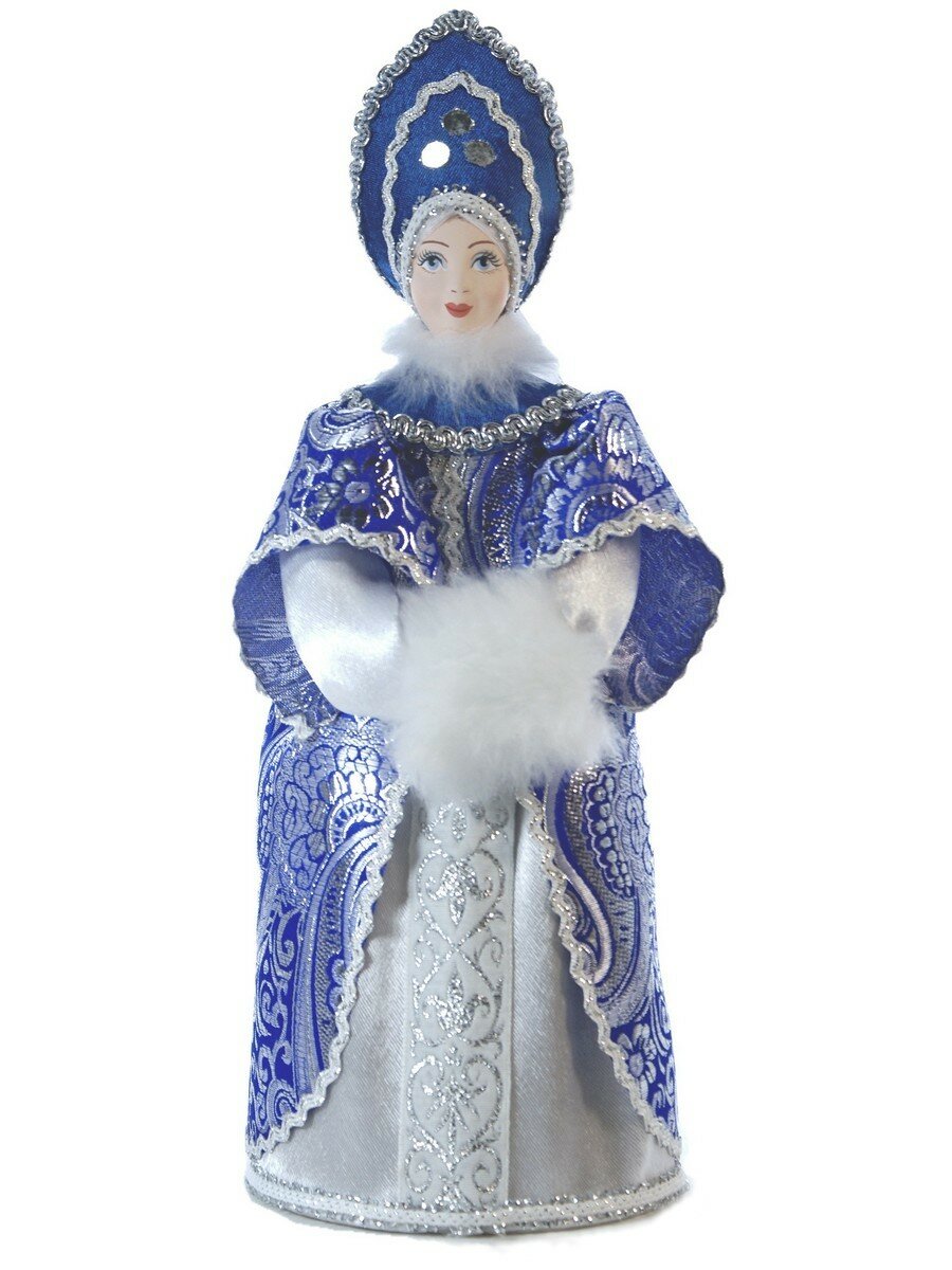 Кукла коллекционная Снегурочка в кокошнике и с муфтой