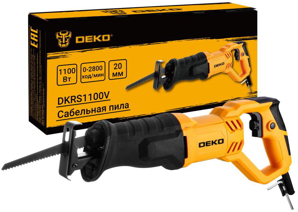 Сабельная пила аллигатор Deko DKRS1100V