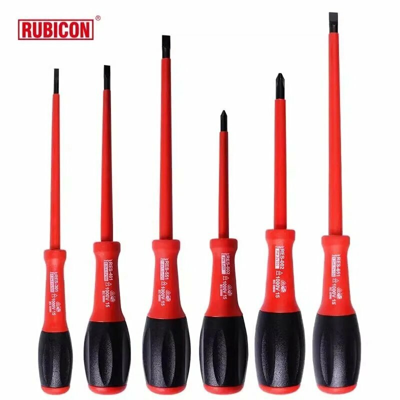 RUBICON, изолированный набор крестовых отверток, ударные отвертки