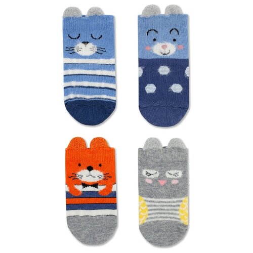 фото Носки капризуля комплект 4 пары размер 18 (16-18), разноцветный