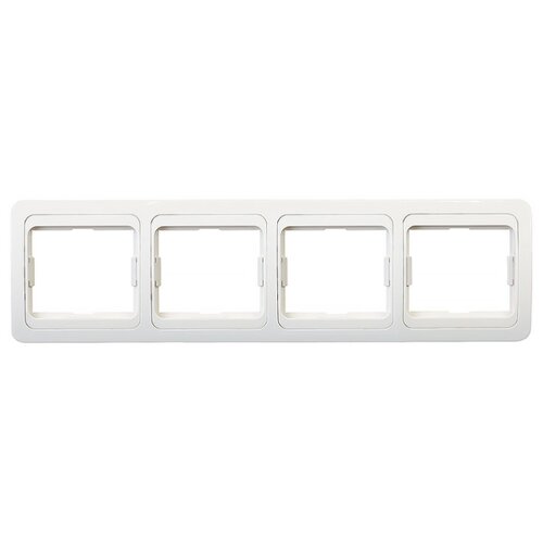 Рамка Smartbuy 4-местная горизонтальная белая Марс SBE-02w-00-FR-4 16052080