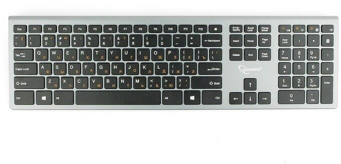 Клавиатура Gembird KBW-1, USB, черный/серебристый