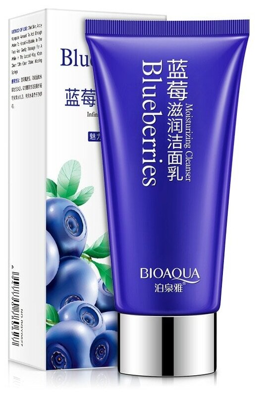 Пенка для умывания BioAqua Blueberries, с эктрактом черники, 100г