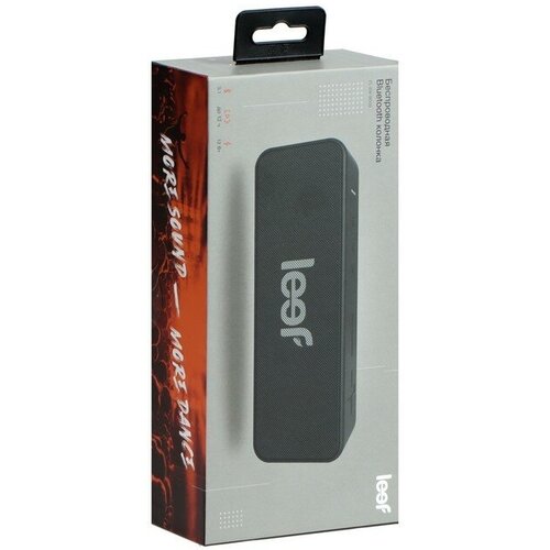 Портативная колонка Leef EL-SW-B009 12 Вт до 12 часов IPX7 microSD 2200 мАч черная 990₽