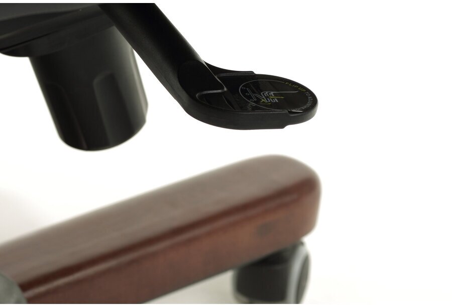 Кресло руководителя БЮРОКРАТ T-9925WALNUT, на колесиках, кожа, черный [t-9925walnut/black] - фото №12
