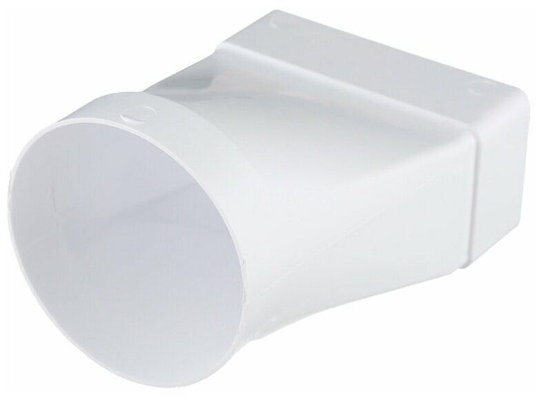 Соединитель эксцентриковый пластиковый для плоских воздуховодов 60х120 мм с круглыми d100 мм - фотография № 3