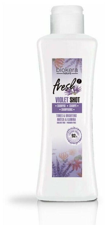 Salerm Фиолетовый шампунь для ежедневного применения 300 мл - Fresh Violet Shot Shampoo