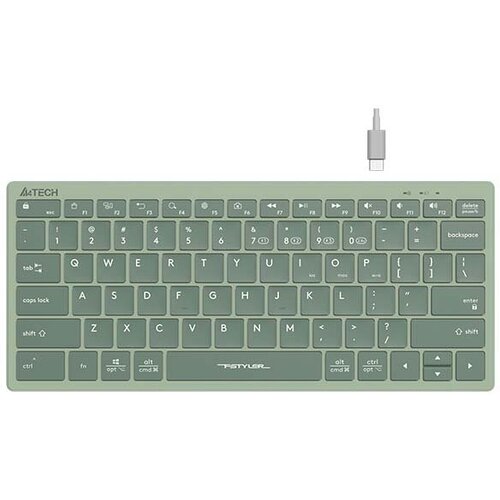 Клавиатура беспроводная A4Tech Fstyler FBX51C зеленый 289900₽