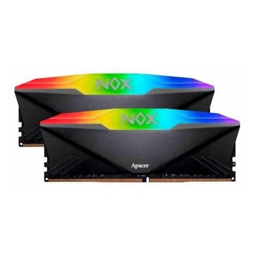 Оперативная память 16Gb DDR4 3600MHz Apacer NOX RGB Black AH4U16G36C25YNBAA-2 2x8Gb KIT 513300₽