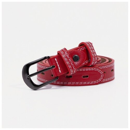 фото Ремень текстиль, длина 105 см., красный dreammart