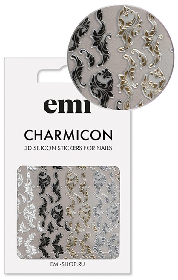 E.Mi 3D-стикеры №155 Вензеля Charmicon 3D Silicone Stickers