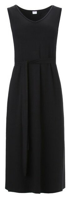 Сорочка женская (миди) MINAKU: Home collection цвет черный, размер 42 - фотография № 1