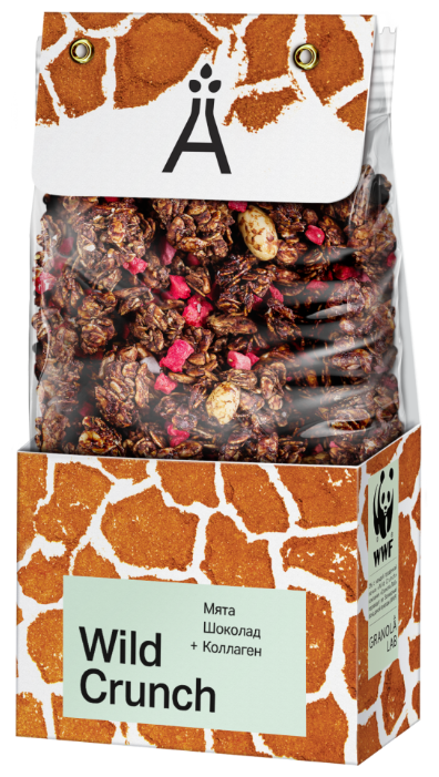 Кранч-гранола Wild Crunch Мята шоколад + коллаген, 260 г