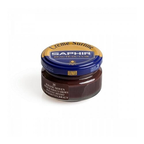 SAPHIR - 35 Крем банка стекло Creme Surfine, 50мл. (medium tobacco brown)