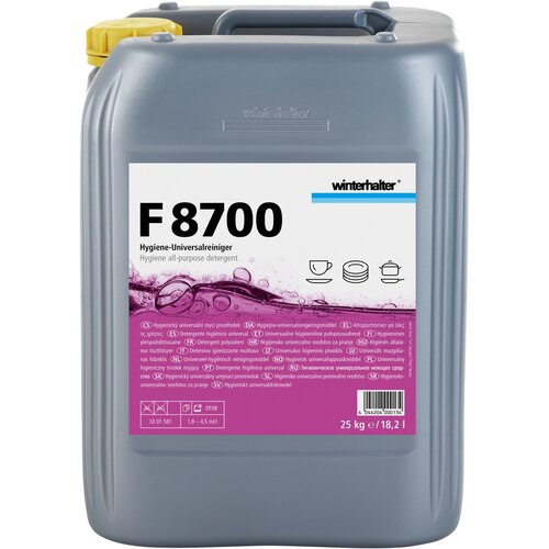 Средство моющее жидкое для посудомоечной машины WINTERHALTER F 8700, 25 кг / 19 л, с хлором