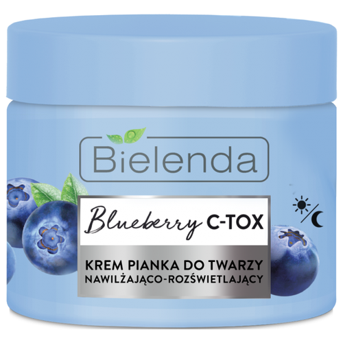 Bielenda Blueberry C-Tox Крем-мусс для лица увлажняющий и отбеливающий, 0.4 мл