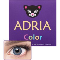 Контактные линзы цветные ADRIA, Adria Color 3T, Квартальные, TRUE SAPPHIRE, -4,00 / 14,2 / 8,6 / 2 шт.