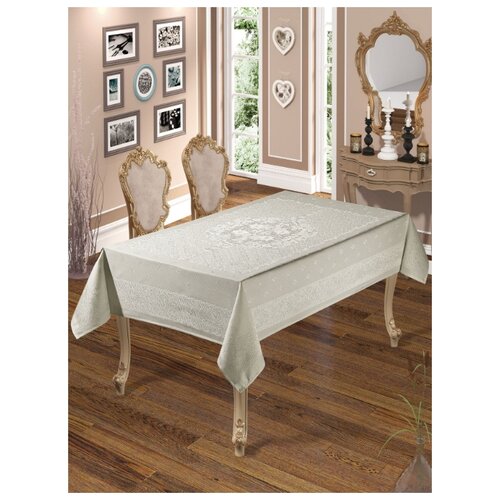 фото Do & co скатерть keaton цвет: кремовый br23229 (160х220 см)