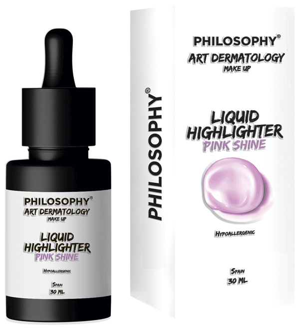 Art Dermatology Philosophy Liquid highlighter pink shine 30мл Жидкий хайлайтер Пинк шайн