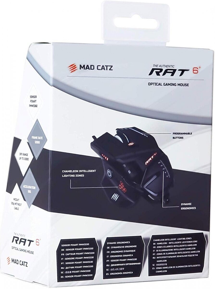 Игровая мышь Mad Catz R.A.T. 6 BL, черный - фотография № 6