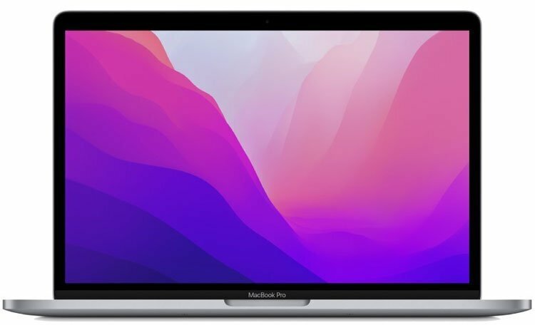 Ноутбук Apple MacBook Pro 13 2022, 13.3" (2560x1600) Retina/Apple M2/8ГБ DDR5/256ГБ SSD/M2 10-core GPU/MacOS/Блок питания EU, серебристый (MNEP3_RUSG)