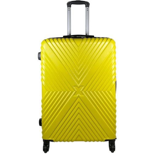 Чемодан – большой (размер L) 87 л, 71x47x26 см, съемные колеса , цвет желтый