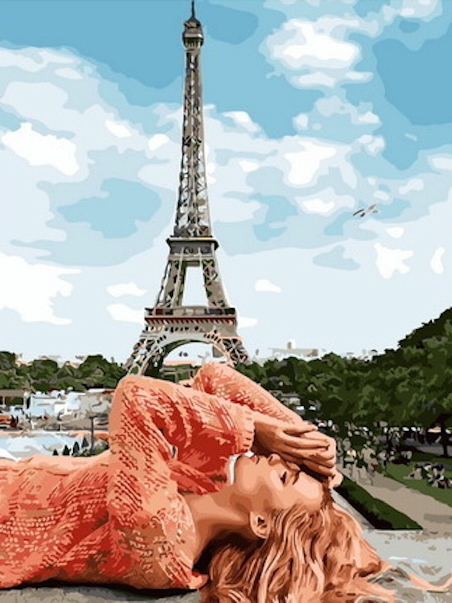 Картина по номерам Под небом Парижа 40х50 см Hobby Home