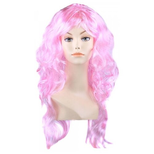 парик карнавальный длинный фиолетовый волнистый Парик карнавальный волнистый длинный 60 см цвет светло-розовый
