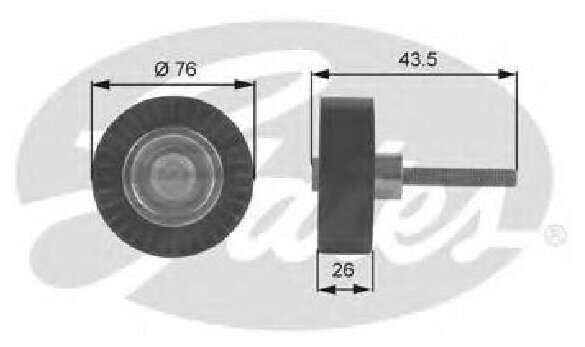 Направляющий ролик привода вспомогательных агрегатов DriveAlign , GATES T38054