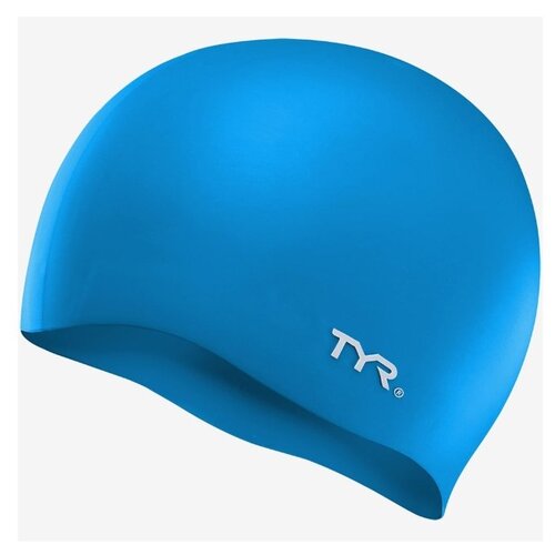 Шапочка для плавания TYR Wrinkle Free Silicone Cap (Шапочка для плавания TYR Wrinkle Free Silicone Cap 420 Голубой, O/S,LCS)