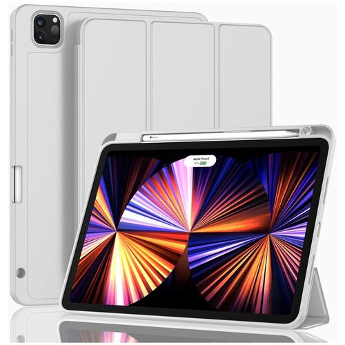 Чехол для планшета Apple iPad Pro 11 (2022, 2021, 2020) с местом для стилуса, серый