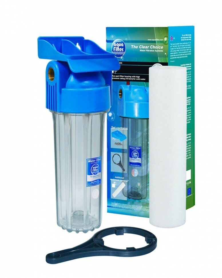 Магистральный фильтр для холодной воды Aquafilter 10SL 1/2'' FHPR12-HP1 545 - фотография № 3