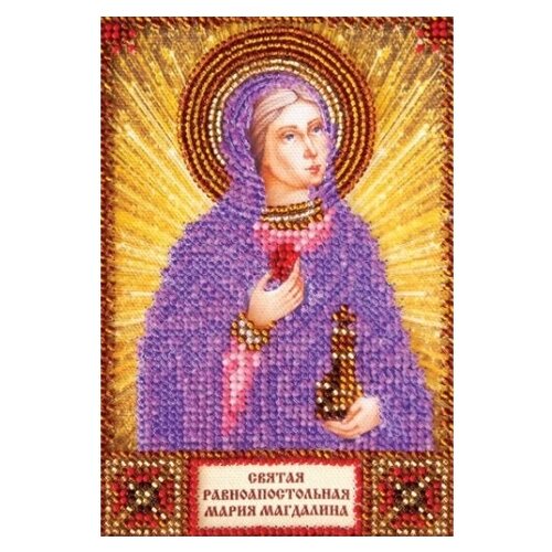 Купить ABRIS ART Набор для вышивания бисером Святая Мария 10 х 15 см (AAM-014)