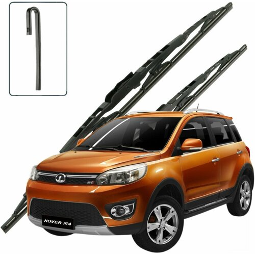 Дворники Great Wall Hover M4 (1) / Грейт Волл Ховер М4 5 дв. 2013 / 2015 / 2016 Щетки стеклоочистителя каркасные для автомобиля 600мм-400мм к-т 2шт.