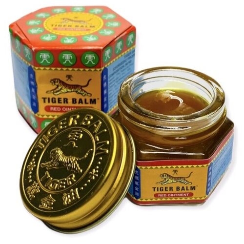 Тайский красный тигровый бальзам с согревающим эффектом, Tiger Balm Red 40 мл. / 19,4гр.