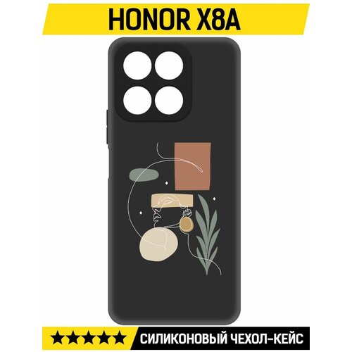 Чехол-накладка Krutoff Soft Case Элегантность для Honor X8a черный чехол накладка krutoff soft case гречка для honor x8a черный
