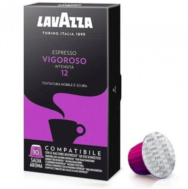 Кофе в капсулах Lavazza Espresso Vigoroso для NESPRESSO, 10шт.
