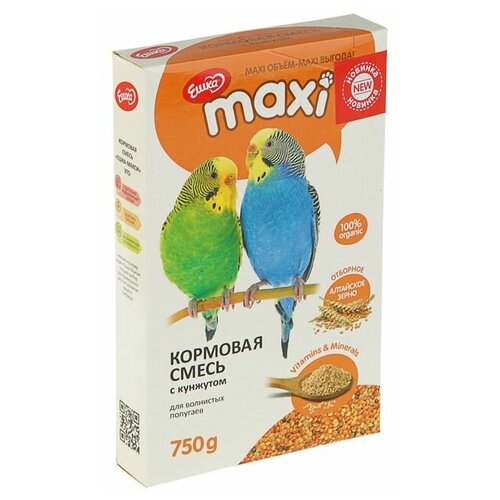 Корм «Ешка MAXI» для волнистых попугаев, с кунжутом, 750 г