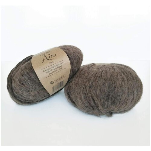 Пряжа для вязания Drops Air (Дропс Эйр), 2 мотка, цвет 05 - коричневый, состав: 65% Альпака, 28% Полиамид, 7% Шерсть, вес: 50 гр, длина: 150 м