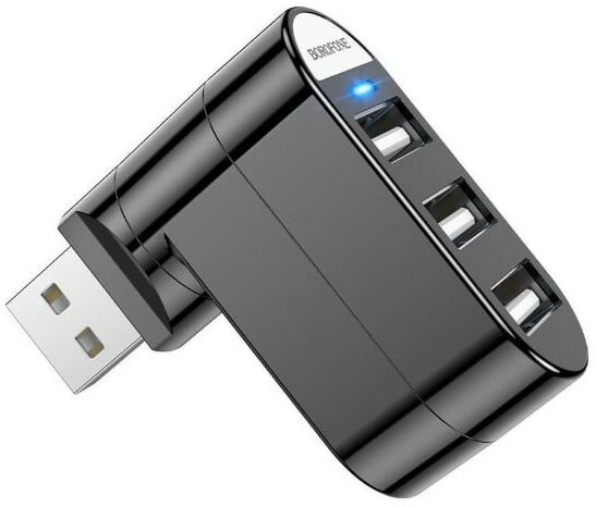 Адаптер BOROFONE DH3 USB-A на 3xUSB