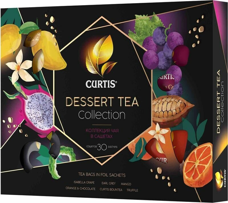 Чай Curtis Dessert Tea Collection в пакетиках, ассорти, 30 пак.