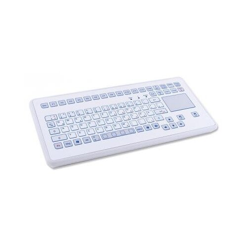 Клавиатура InduKey TKS-088c-TOUCH-KGEH-USB-US/CYR White USB белый, 1 шт.