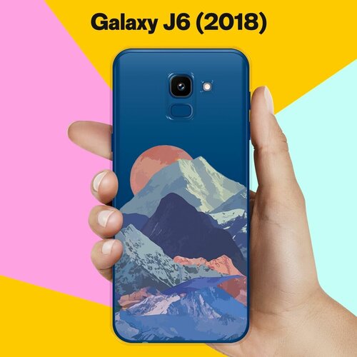 Силиконовый чехол Горы на Samsung Galaxy J6 (2018) силиконовый чехол волна на samsung galaxy j6 2018