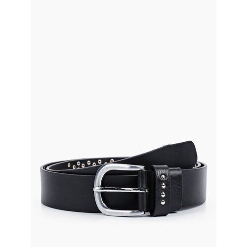 фото Ремень olio rosti, натуральная кожа, металл, подарочная упаковка, для женщин, длина 120 см., черный